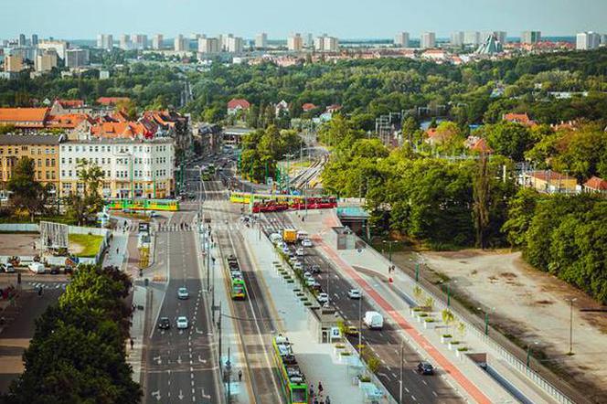 Widok z Bałtyku na północ Poznania