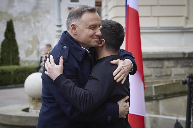 Andrzej Duda i Wołodymyr Zełenski