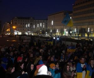 Manifestacja w trzecią rocznicę wybuchu wojny w Ukrainie