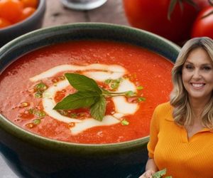 Maślany krem pomidorowy według Ewy Wachowicz. Zaskocz rodzinę zupą, która łączy delikatność pomidorów z kremowym bogactwem masła