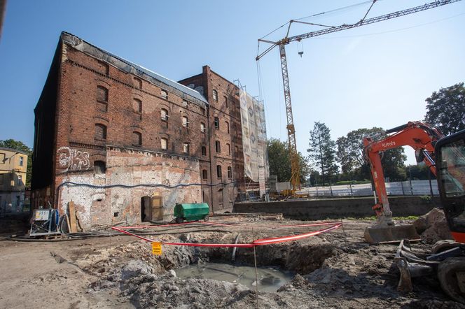 Tak wyglądają prace na zabytkowym młynie w Grudziądzu