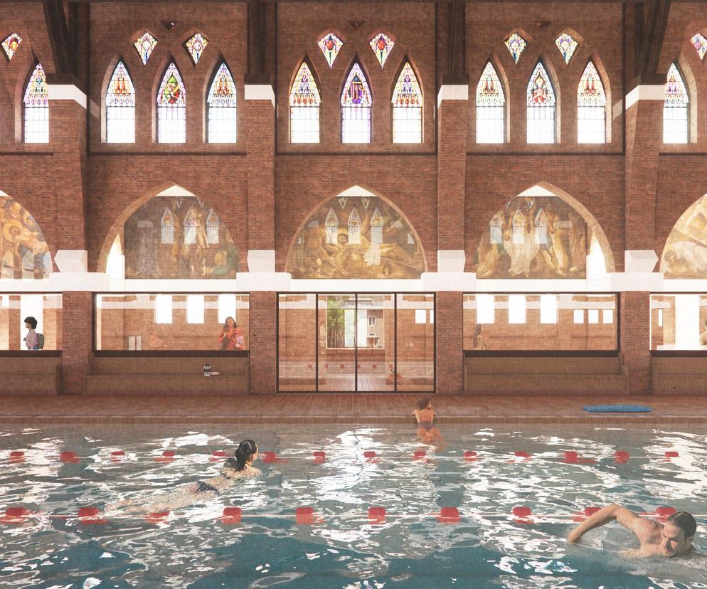 Holy Water - kościół zamieniony w basen w Heerlen, Holandia 