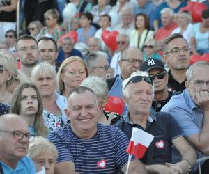 Donald Tusk, lider Platformy Obywatelskiej w Skarżysku-Kamiennej (Świętokrzyskie)