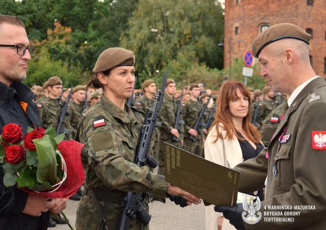 Przysięga nowych terytorialsów w Braniewie