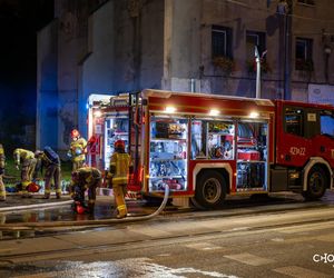 Pożar pustostanu w Chorzowie. 31-letni sprawca podpalenia usłyszał zarzuty