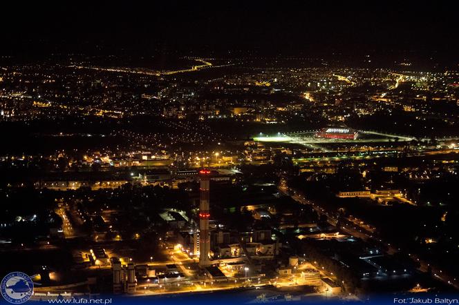 Nocne zdjęcia Lublina z góry!