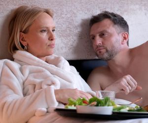 	M jak miłość odc. 1870. Dorota (Iwona Rejzner), Bartek (Arkadiusz Smoleński)