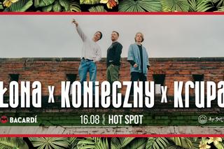 Koncert Łona x Konieczny x Krupa na HotSpot Beach Bar - Plaża Miejska
