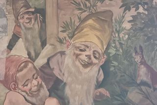 Zaskakujące odkrycie w pałacu w Damnicy. Malowidła z postaciami z bajek braci Grimm pochodzą z XIX wieku!