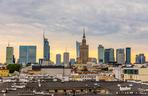 Widok z kawiarni na dachu hotelu Chopin Boutique, ul. Smolna 14 w Warszawie