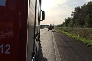 Wypadek na autostradzie A2 pod Zgierzem