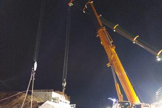 Śmigło wiatraka zahaczyło o wiadukt na S3