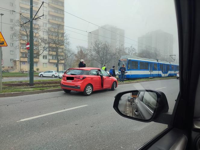 Zderzenie kursanta podczas egzaminu na prawo jazdy z tramwajem Kraków