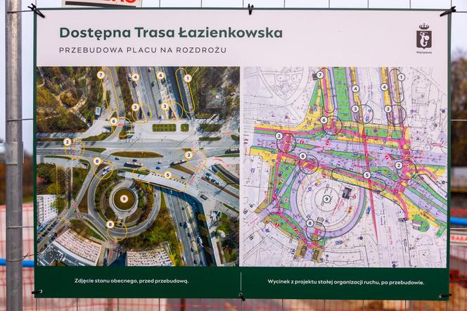 Remont placu Na Rozdrożu, listopad 2023