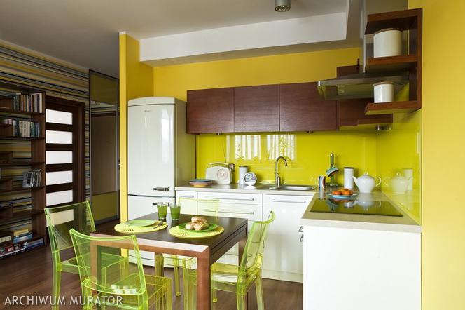 Żółta kuchnia: kolory ścian