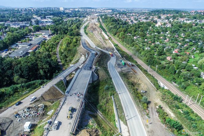 Węzeł Mistrzejowice - budowa. Zobacz jak powstaje jeden z najbardziej skomplikowanych obiektów na S7