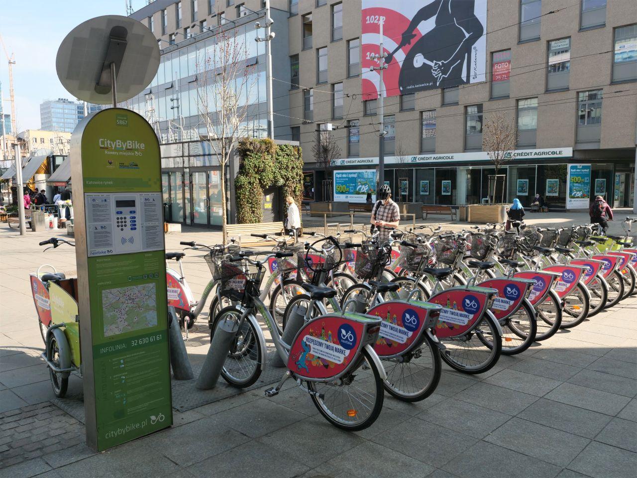 Katowice rozpoczęły sezon rowerowy! Do wypożyczenia jest ponad 800 rowerów