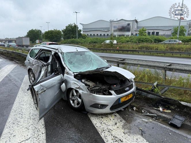 Cysterna przewróciła się na A4 w Katowicach. Korki w kierunku Krakowa