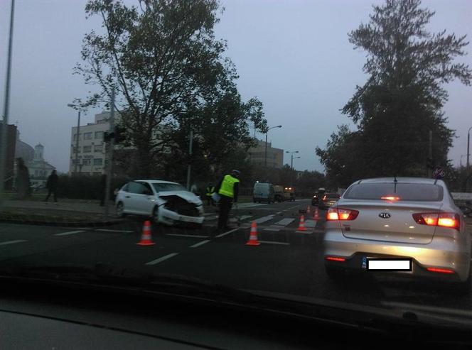 Wypadek na rondzie Wielkopolskim