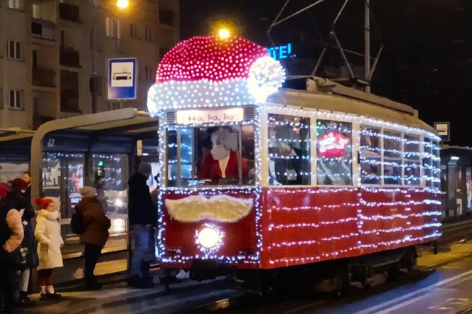 Mikołajkowy tramwaj w Szczecinie