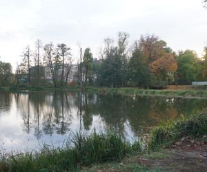 Park Lubomirskich w Białymstoku jesienią 