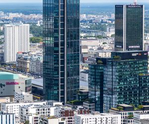 Panorama Warszawy z wieżowca Skyliner