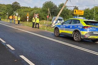 Wypadek na przejeździe kolejowym pod Będzinem