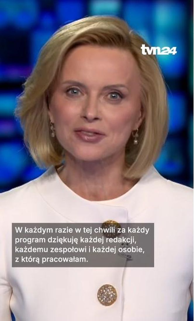 Jolanta Pieńkowska żegna się z TVN