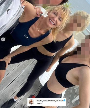 Beata Ścibakówna i Jan Englert wypoczywają w Juracie
