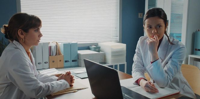 M jak miłość odc. 1867. Aneta (Ilona Janyst), Kasia (Paulina Lasota)