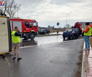 Zamojskie służby w inscenizacji wypadku