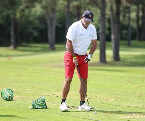 Michał Probierz na polu golfowym