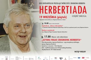 Jutro jesienna odsłona XXVI Herbertiady w Kołobrzegu