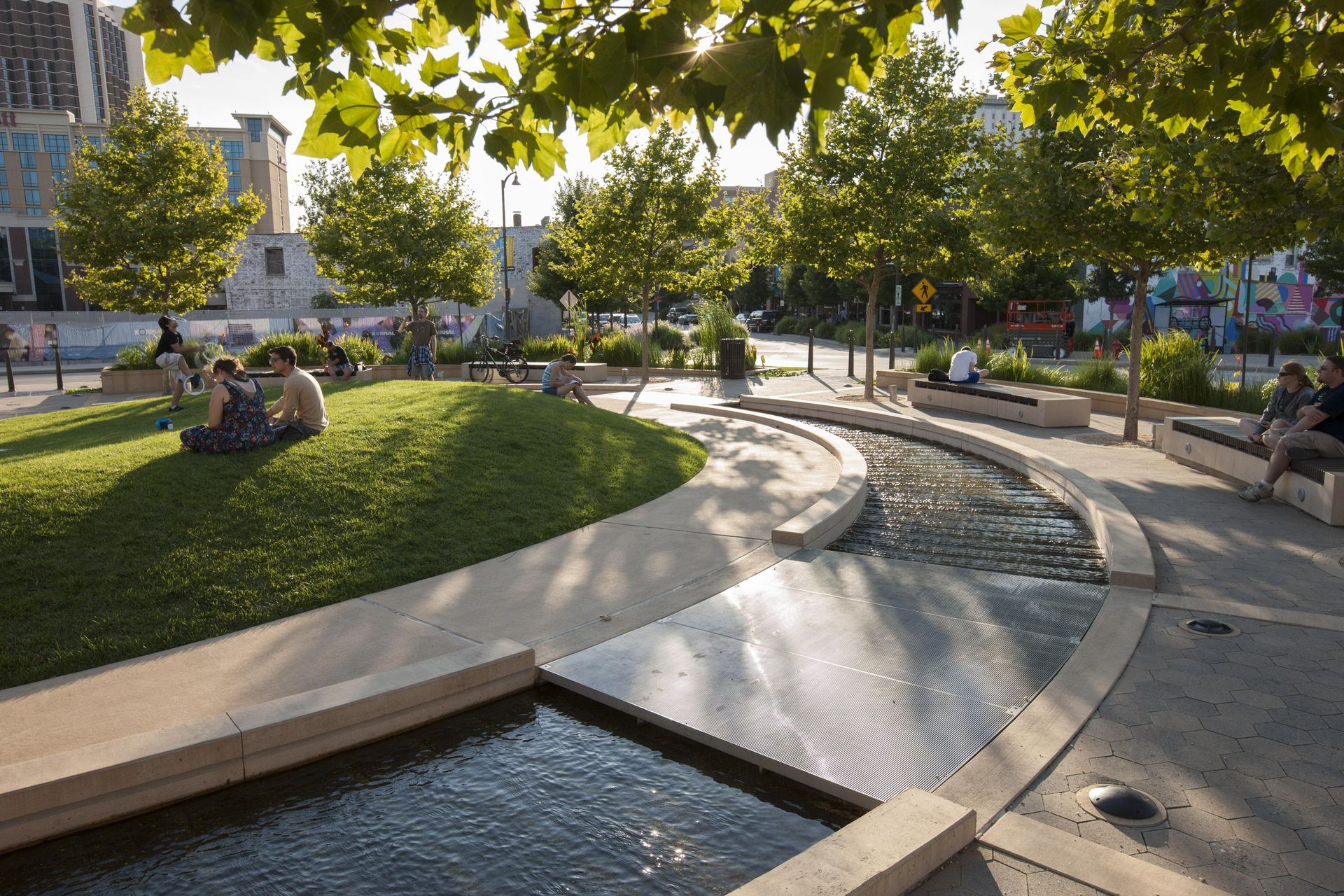  Uptown Normal’s Circle Fountain, Illinois, USA