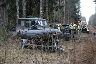 Hercules na litewskim poligonie w Podbrodziu.