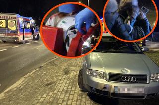 Dramatyczny wypadek w Warszawie. Potrącona kobieta przeleciała nad jezdnią