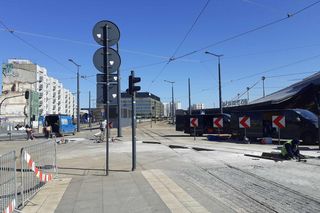 MPK Łódź prowadzi remont torów przy dworcu Łódź Fabryczna