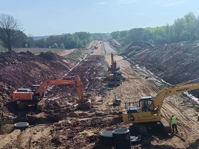 Obwodnica Wąchocka i Parszowa najnowsze zdjęcia z placu budowy: Marzec-Kwiecień 2024