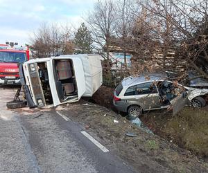 Groźne zdarzenie drogowe w miejscowości Modryniec. Na miejscu interweniował śmigłowiec