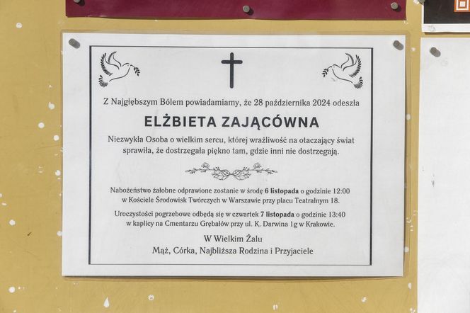 Pogrzeb Elżbiety Zającówny