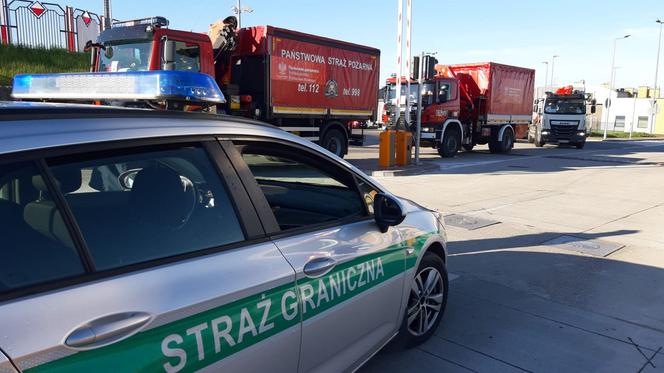 Polska pomoc trafiła na Białoruś. Konwój przekroczył podlaską granicę