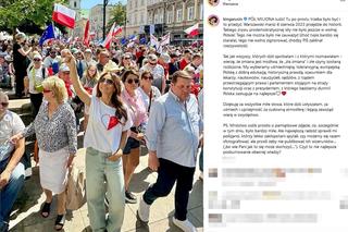 Kinga Rusin na Marszu 4 czerwca. Policja prosiła ją o zdjęcia