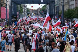 Protest antyszczepionkowców w Katowicach