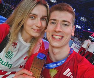 Kamil Semeniuk z żoną Katarzyną