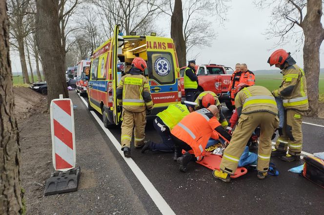 Poważny wypadek na trasie Radoszyn - Chociule pod Świebodzinem