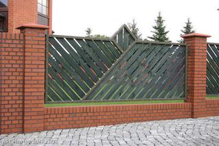 Ogrodzenia murowane - z cegieł klinkierowych