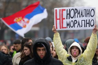 Protesty w Serbii 