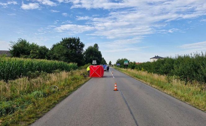 Tragiczny wypadek z udziałem rowerzysty