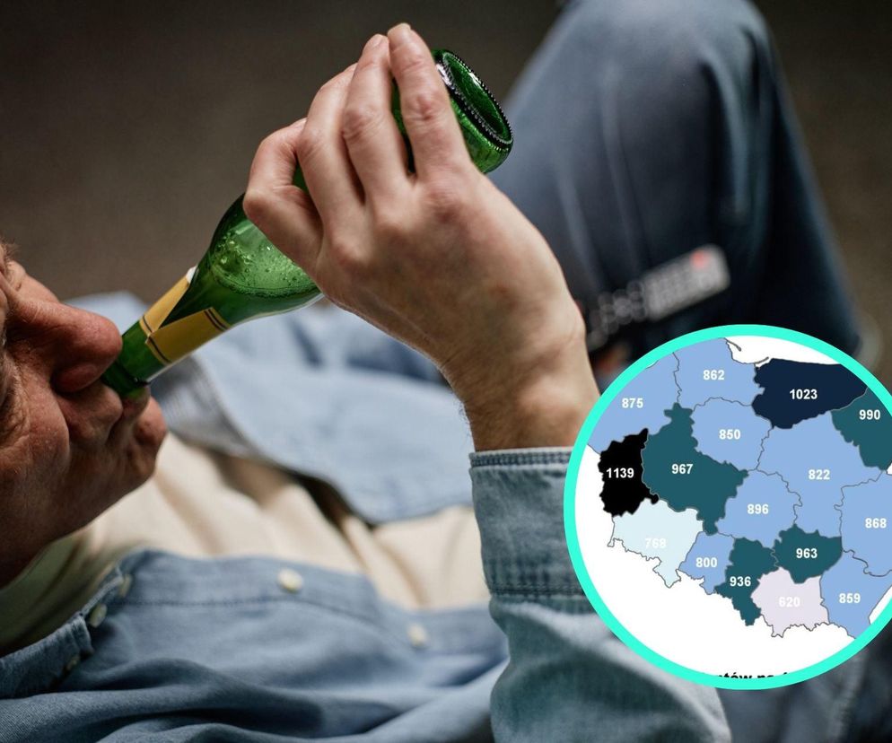 Miliard na leczenie, koszty społeczne 100 razy wyższe. Alkoholowa mapa Polski pokazuje skalę