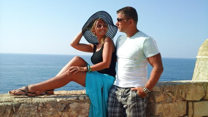 Marcin Siegieńczuk z rodziną na Krecie